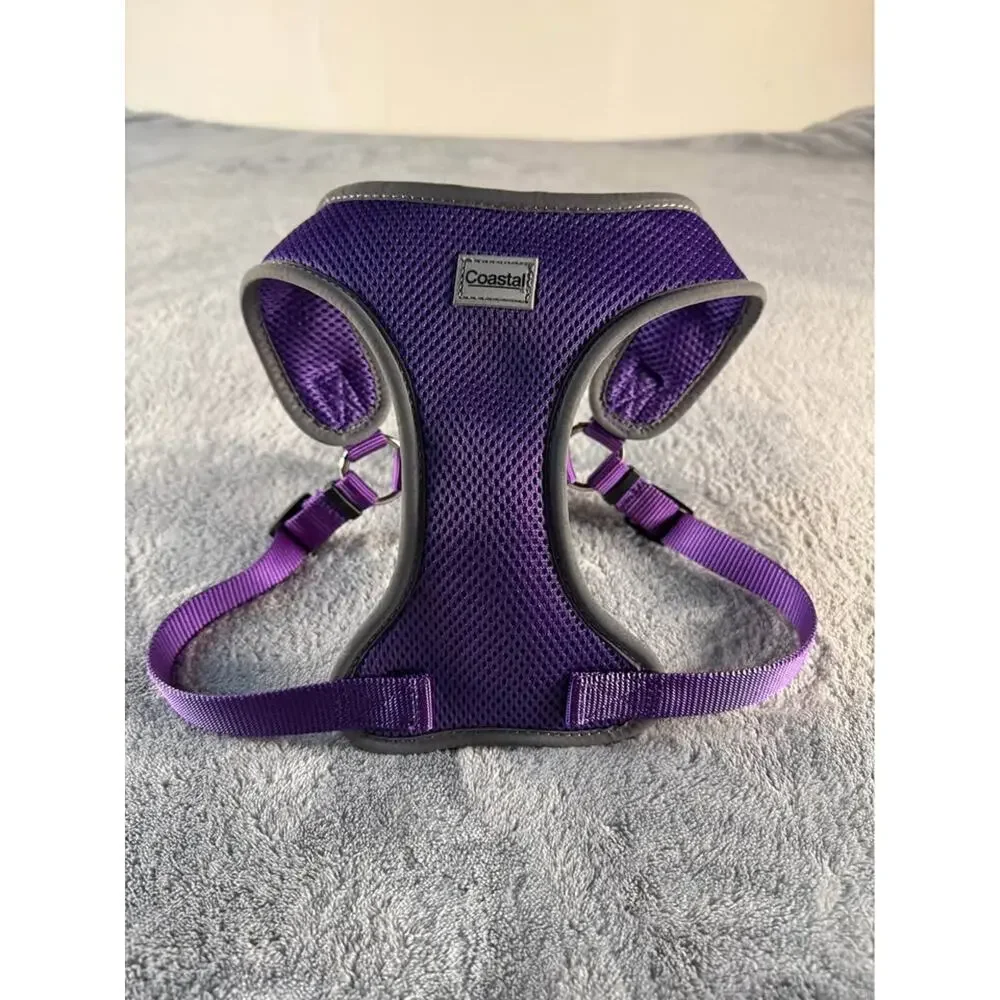 🐶NEW W/O tags- Coastal purple dog harness size MEDIUM